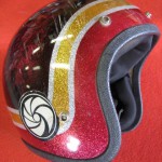 Vintage Metal Flake Helmet ③